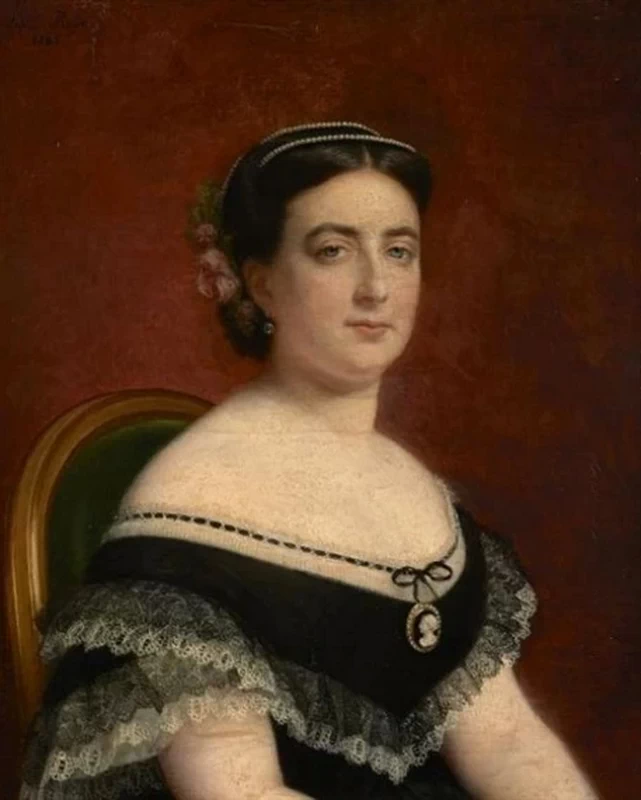 Ritratto di una donna in abito nero, 1863